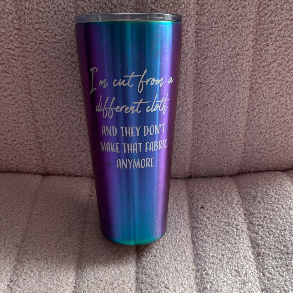 Cracker Barrel Blue and Purple Tumbler